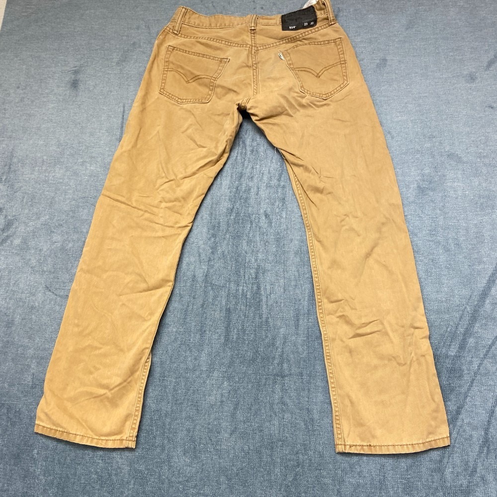 Levi's 514 Jeans Men 29x30 Brown Soft Washed Twill Comfort Everyday Straight Leg